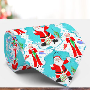 Gravata Natal engraçado Sra. Claus supera Papai Noel na pe
