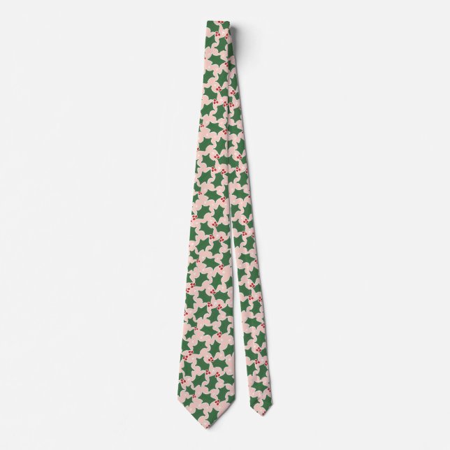 Gravata Natal Holly Tie (Frente)