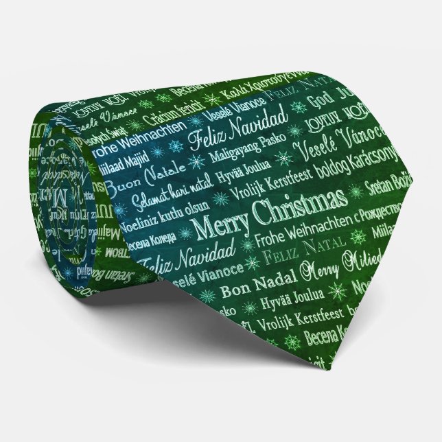 Gravata Natal Internacional Evergreen Tie (Rolled)