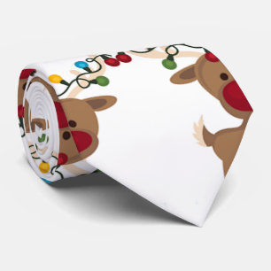 GRAVATA NATAL REINDEIRO BOBO