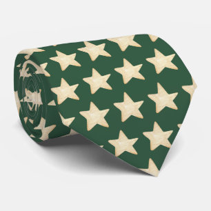 Gravata Natal Stars Green Neck