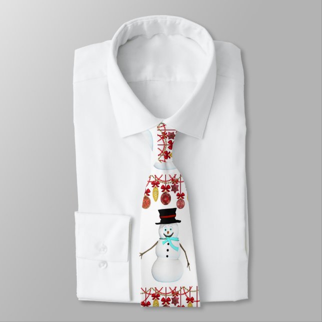 Gravata Natal Tie, Snowman (Amarrado)