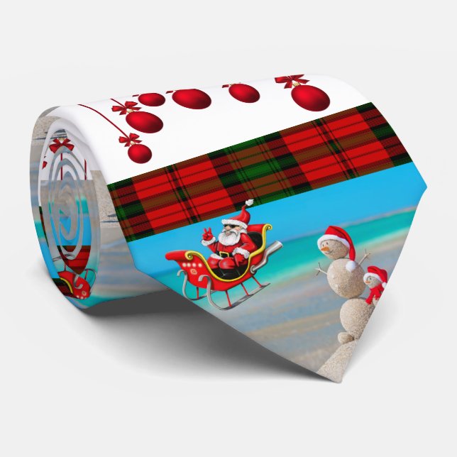 Gravata Natal Tie, Snowman (Rolled)