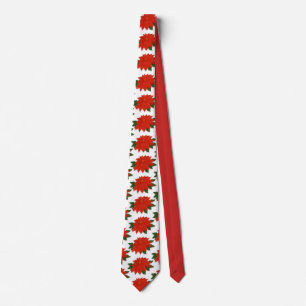 Gravata Natal vermelho da poinsétia