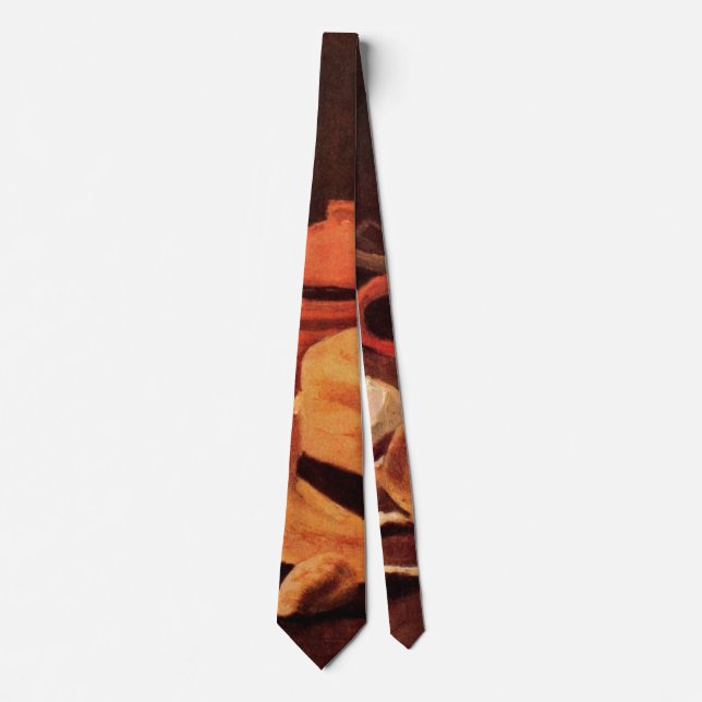 Gravata Natureza Morta com C chapéu de Palha Amarelo por V (Frente)