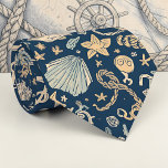 Gravata Nautical Sea Life Custom Necktie<br><div class="desc">This custom necktie features a vibrant nautical sea life design. Perfect for adding a touch of the ocean to any outfit, this tie makes a great gift for dads, grandfathers, or anyone who loves the sea. The unique pattern showcases a variety of marine creatures in a stylish and eye-catching way....</div>