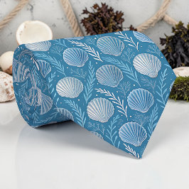 Gravata Nautical Seashells Custom Necktie