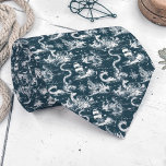 Gravata Nautical Toile Custom Necktie<br><div class="desc">This custom necktie features a classic nautical toile pattern,  perfect for adding a touch of seaside charm to any outfit. Ideal for dads,  groomsmen,  or anyone who loves the ocean.</div>