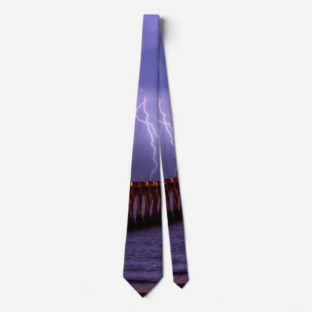 Gravata Navarre Florida Lightning Storm Neck Tie (Frente)