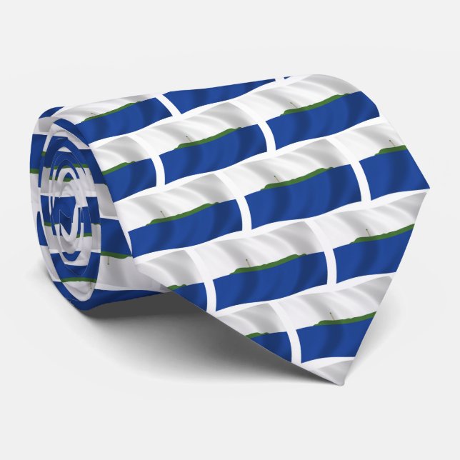Gravata Navassa Island Flag Tie (Rolled)