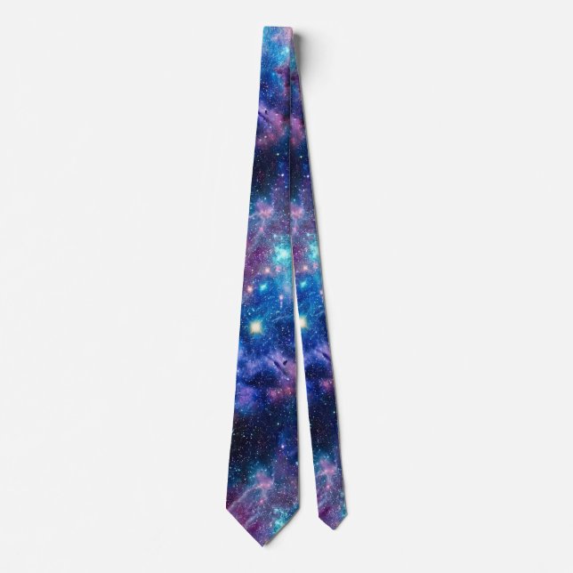 Gravata Nebulosa Espaço Galáxia Cósmica (Frente)