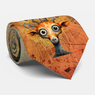 Gravata Necktie abstrato Animal