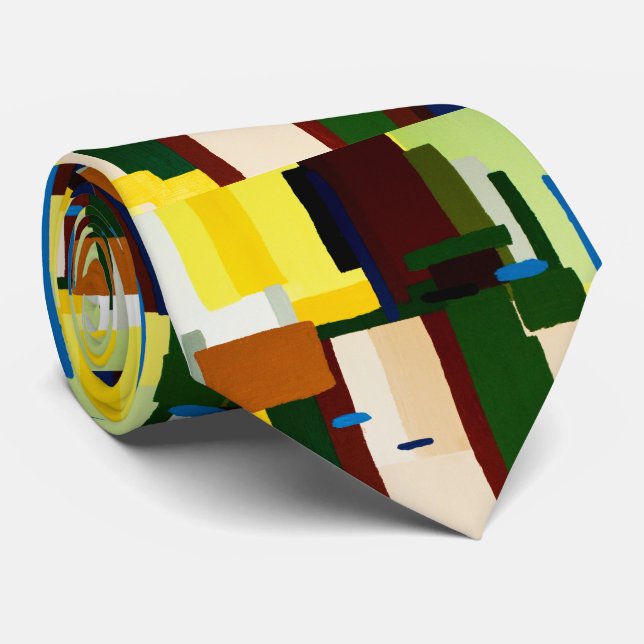 Gravata Necktie abstrato Trabalho de arte (Rolled)