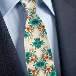Gravata Necktie com Padrão de Luz de Iridescência Tropical