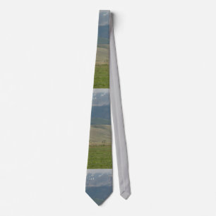 Gravata Necktie da cena de Wyoming Mountain