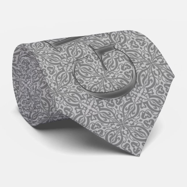 Gravata Necktie de Casamento de Groom Silver (Rolled)