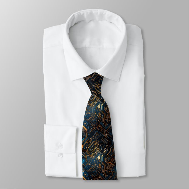 Gravata Necktie de Circuito Eletrônico (Amarrado)