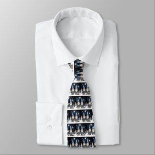 Gravata Necktie dos gnomos de inverno