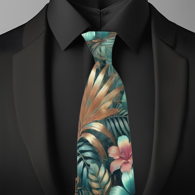 Gravata Necktie Elegância Tropical (Criador carregado)