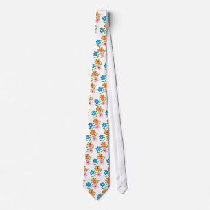 Gravata Necktie Floral