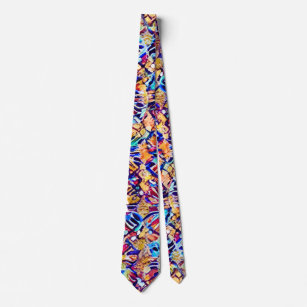 Gravata Necktie Floral abstrato