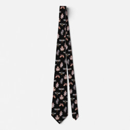 Gravata Necktie Nature Padrão preto e cobre