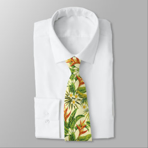 Gravata Necktie Renda Tropical Havaiana