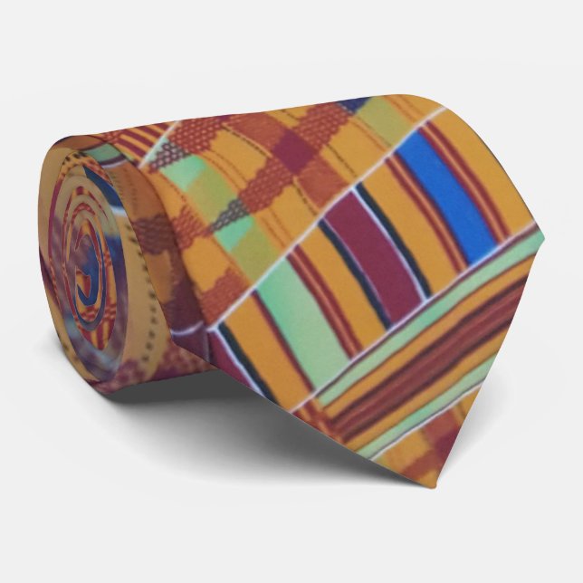 Gravata Necktie Tie Africa Tribal (Rolled)