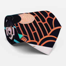 Gravata necktie vintage japonês retoro 浮 パ 世 ン ク テ ィ 】   絵