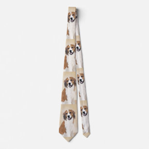 Gravata Nederlandse Kooikerhondje - Pintura de Cachorro