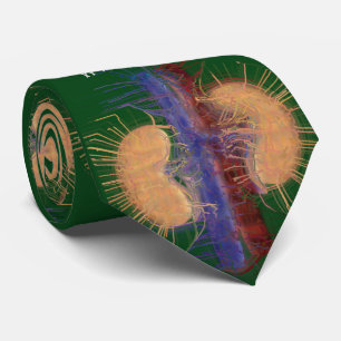 Gravata Nefrologista Tie Unique Artsy Kidney Design nº 20