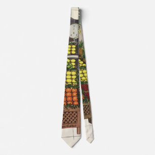 Gravata Negócios Vintage, Banca de Frutas com Merceeiro e 