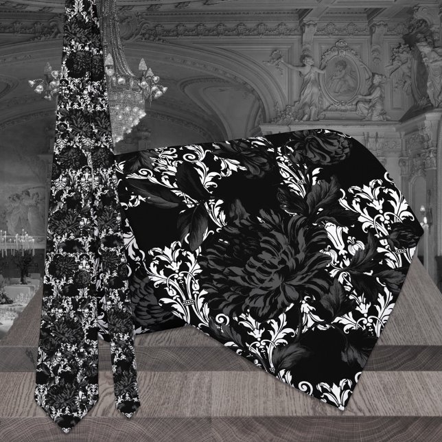 Gravata Negra Negra Negra De Casamento Negra (Criador carregado)