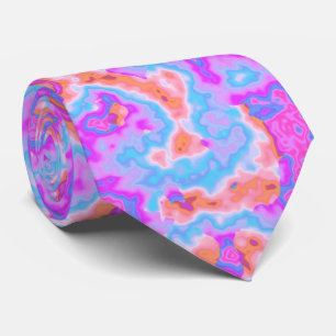 Gravata Neon Acid Trip Marble