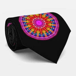 Gravata Neon Medallion