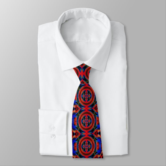 Gravata Neon Psychedelic Neck (Amarrado)