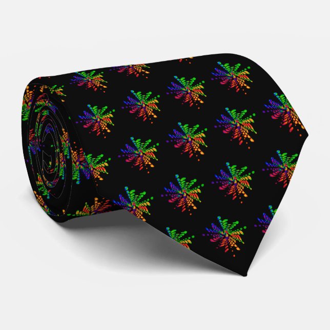 Gravata Neon Rainbow Art (Rolled)