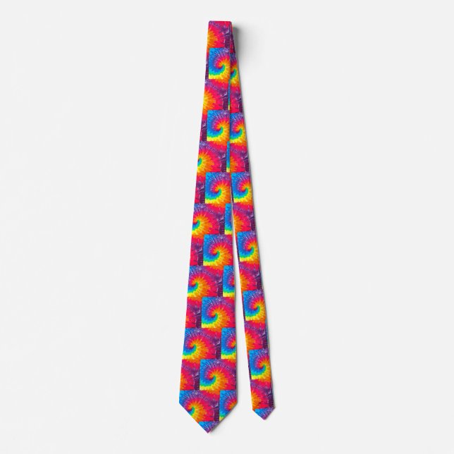 Gravata Neon Tie-dye Pattern (Frente)