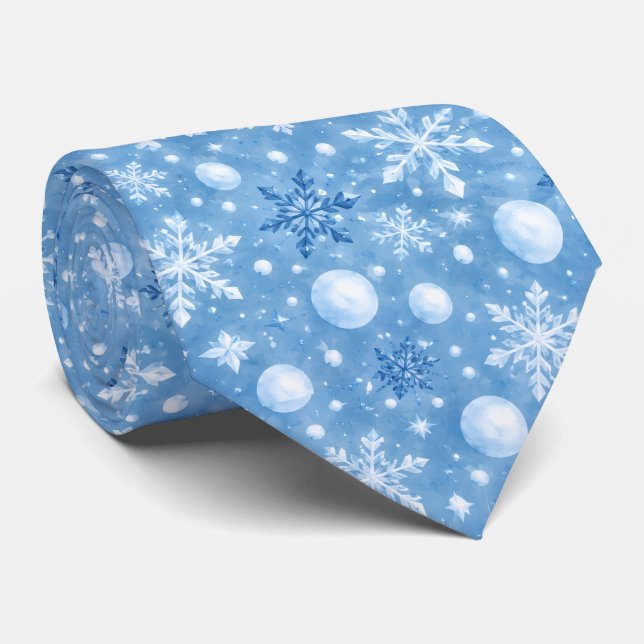 Gravata Neve Invernal (Rolled)