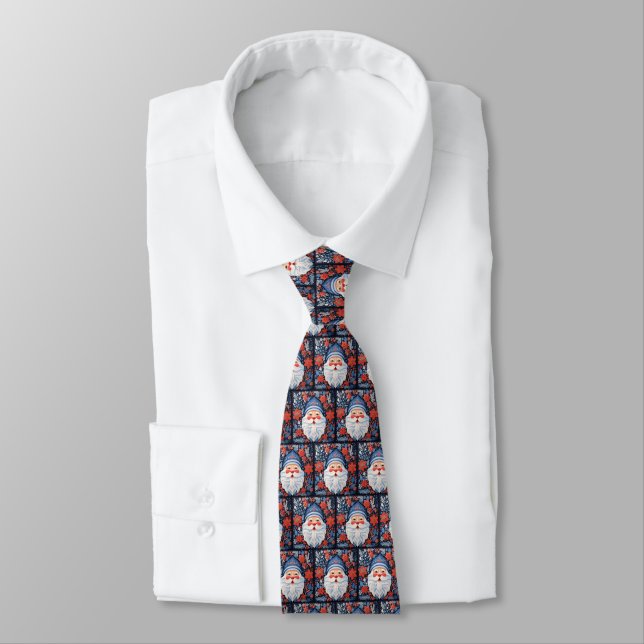 Gravata Nórdico Papais noeis Necktie (Amarrado)