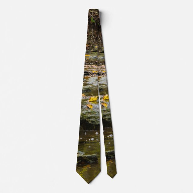 Gravata North Veste Creek Landscape Neck Tie (Frente)
