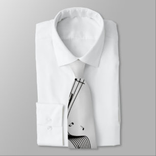 Gravata Notas de música no Silver