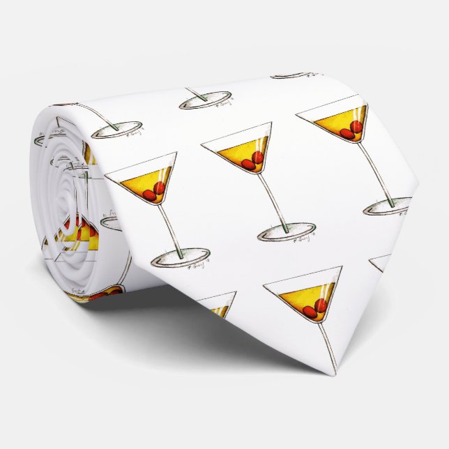 Gravata Nova Iorque de Vidro de Cocktail de Manhattan Bebi (Rolled)