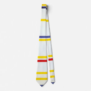 Gravata Nova York Cidade 1 por Piet Mondrian