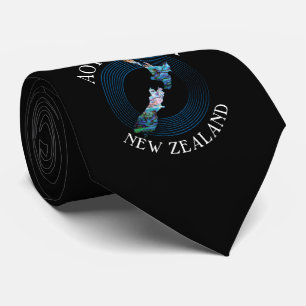 GRAVATA NOVA ZEALAND MAP PAUA