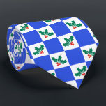 Gravata Novelty checou Holly Christmas<br><div class="desc">Perfeito por mostrar que você está no humor festivo,  esta gravata inteligente faria todos os seus colegas de trabalho sorrirem. Este design tem um fundo vermelho e branco com gráficos Holly. Traga a diversão para a estação festiva.</div>