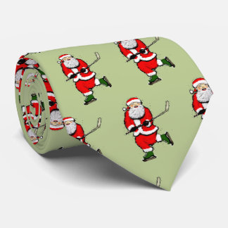Gravata novidade de hóquei presentes de Natal Neck Tie