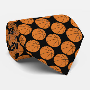 Gravata Novidade no padrão de basquete de Orange Sports