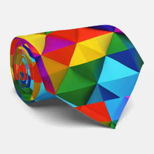 Gravata Novidade Padrão Colorido Incomum