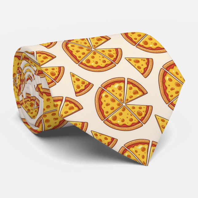 Gravata Novidade Pizza de Queijo | Comida Rápida (Rolled)